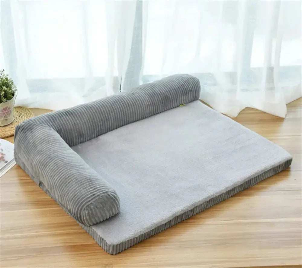 Premium Corduroy Plush Orthopedic Pet Bed