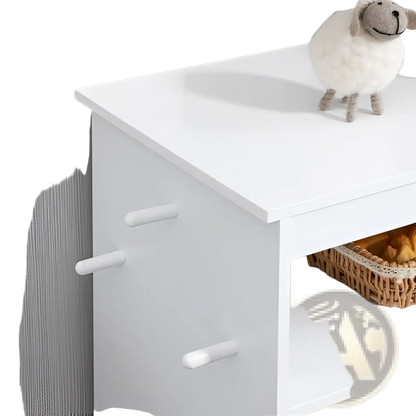 Pet Feeder Station with Dog Food Storage Cabinet