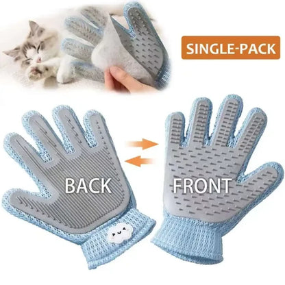 Pet Grooming Glove 2 in 1 Deshedding Massage Brush
