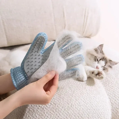 Pet Grooming Glove 2 in 1 Deshedding Massage Brush