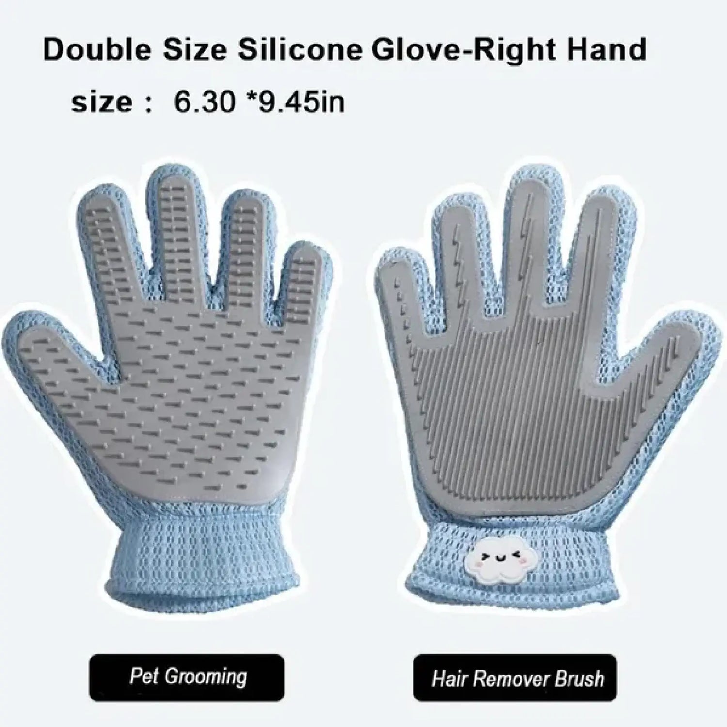 Pet Grooming Glove 2 in 1 Deshedding Massage Brush