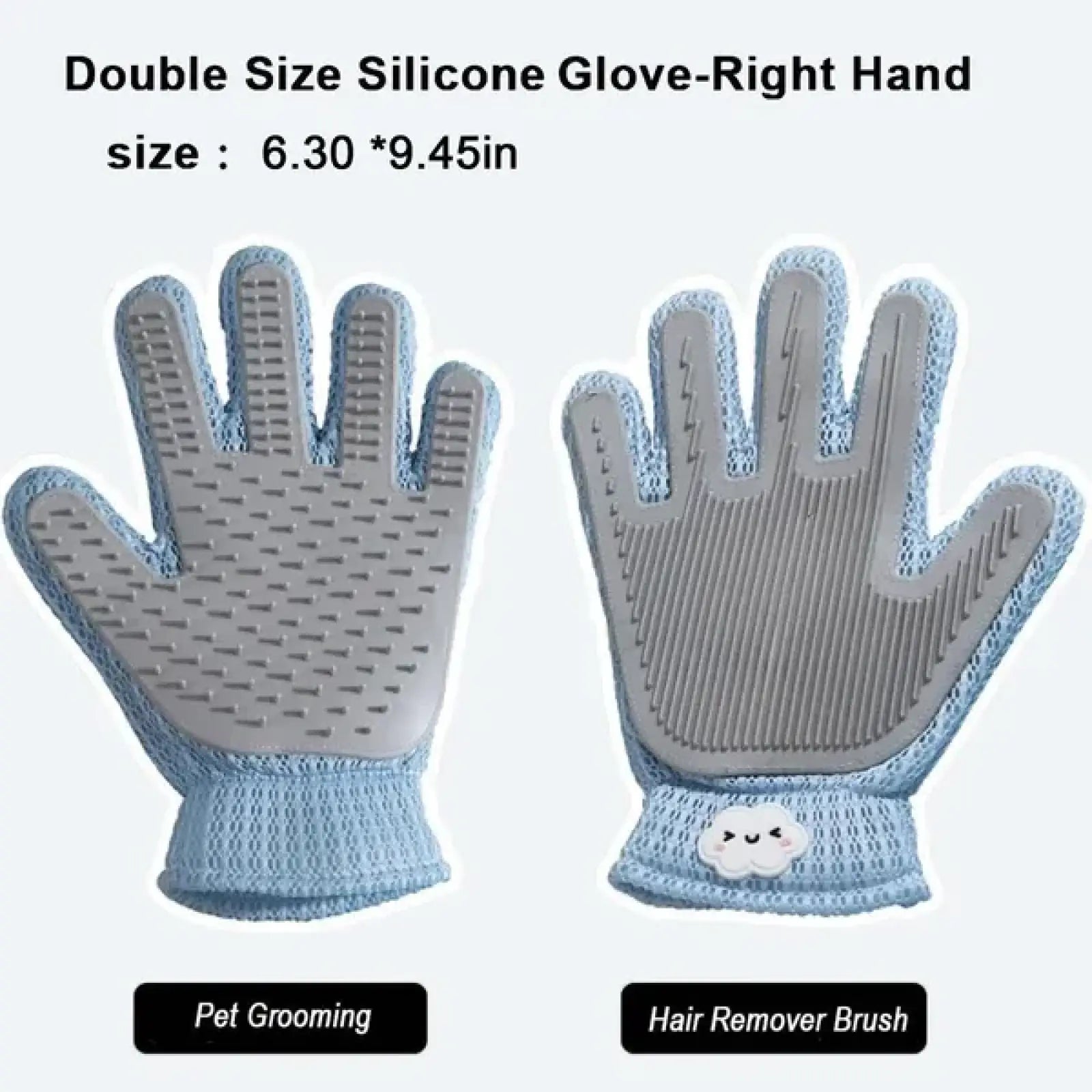 Pet Grooming Glove 2 in 1 Deshedding Massage Brush