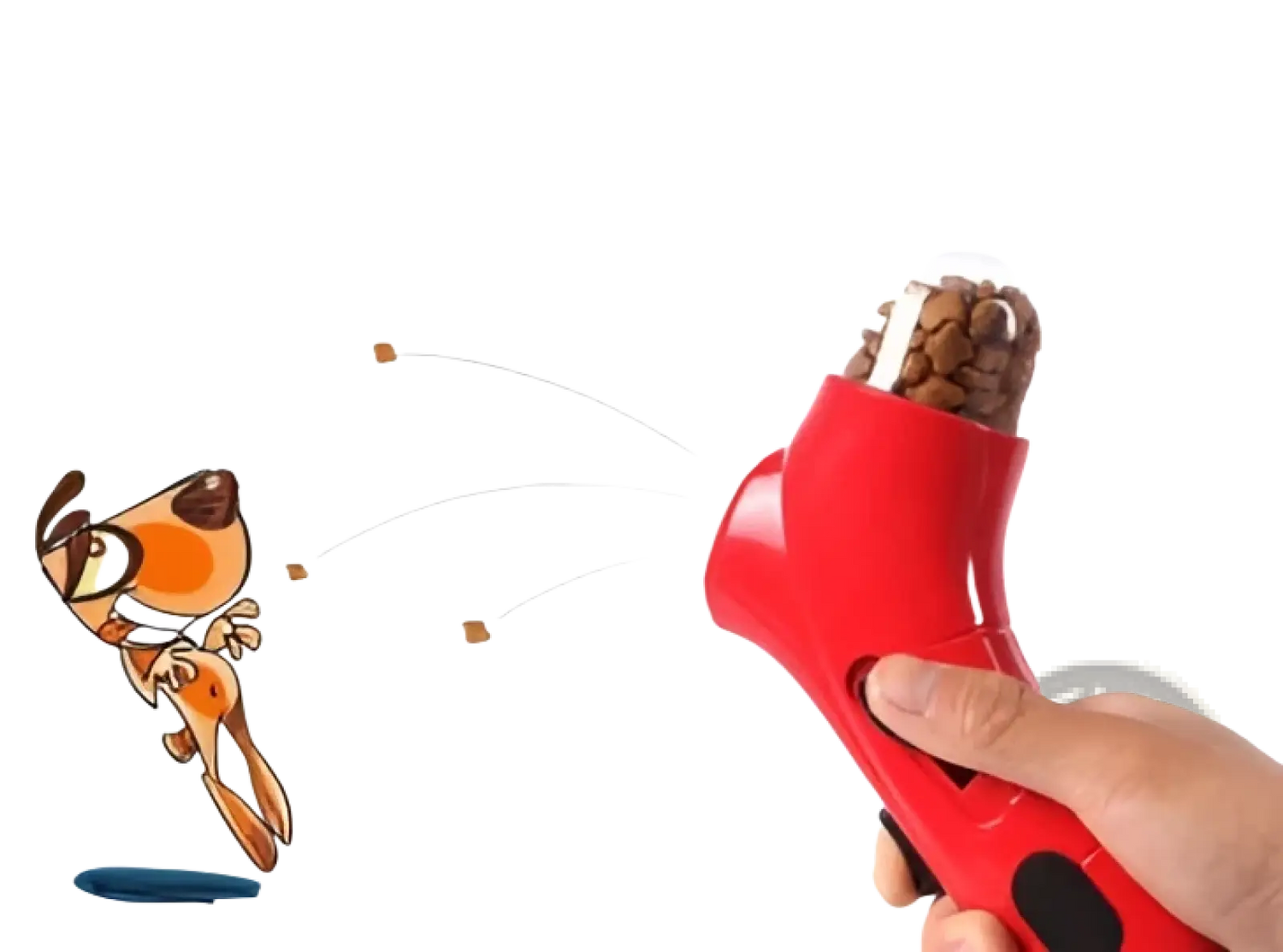 Pet Treat Launcher Portable Dog and Cat Food Catapult