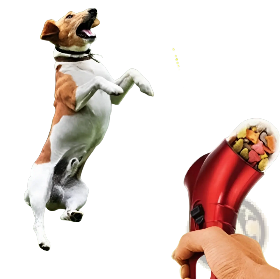 Pet Treat Launcher Portable Dog and Cat Food Catapult