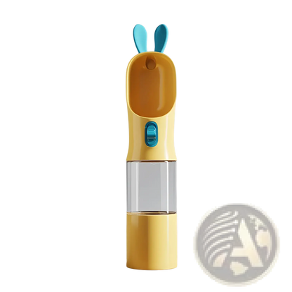 Pet Water Bottle Bunny Shaped Portable Travel Dispenser