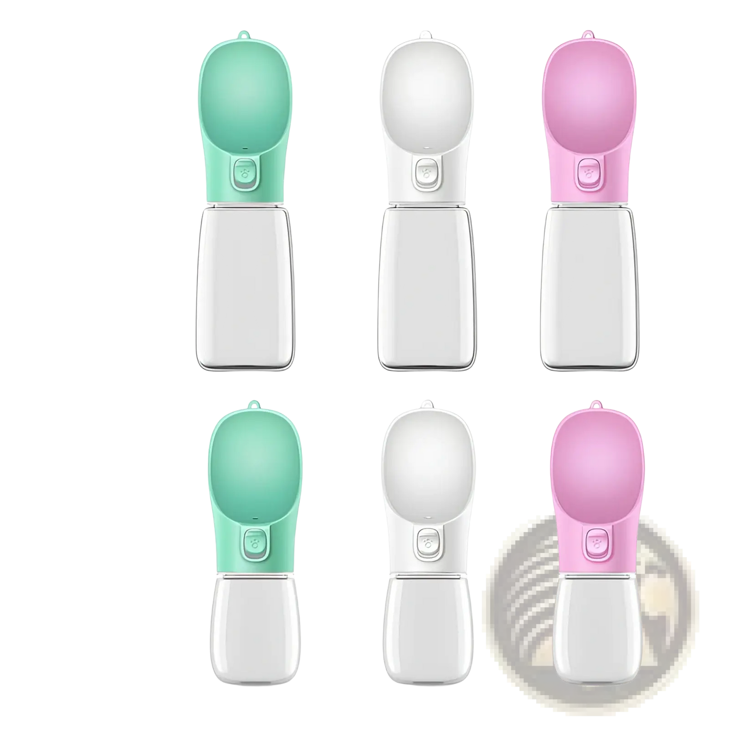 Pet Water Bottle Portable Travel Cup 350ml 550ml