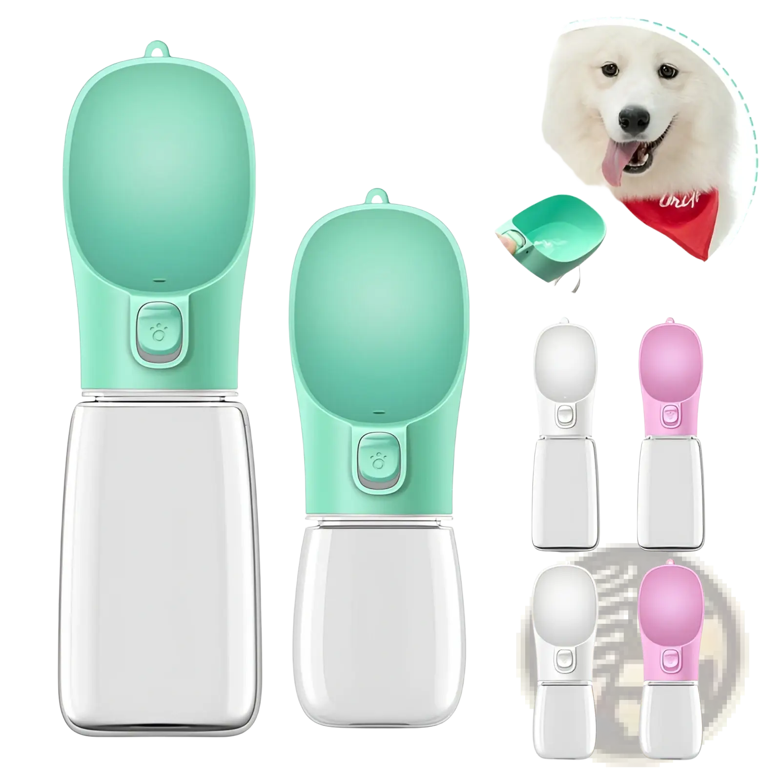 Pet Water Bottle Portable Travel Cup 350ml 550ml