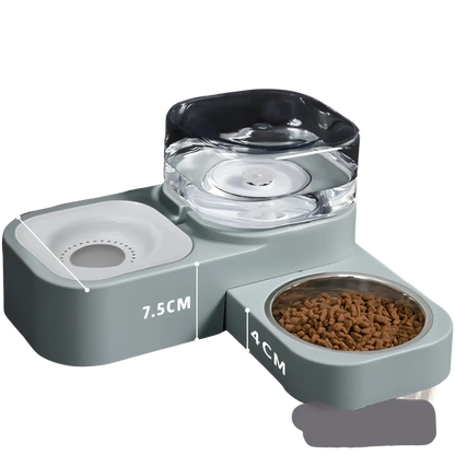 Pet Water Dispenser and Automatic Food Bowl Set