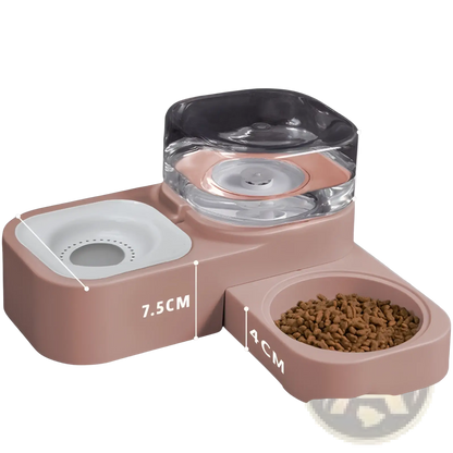 Pet Water Dispenser and Automatic Food Bowl Set