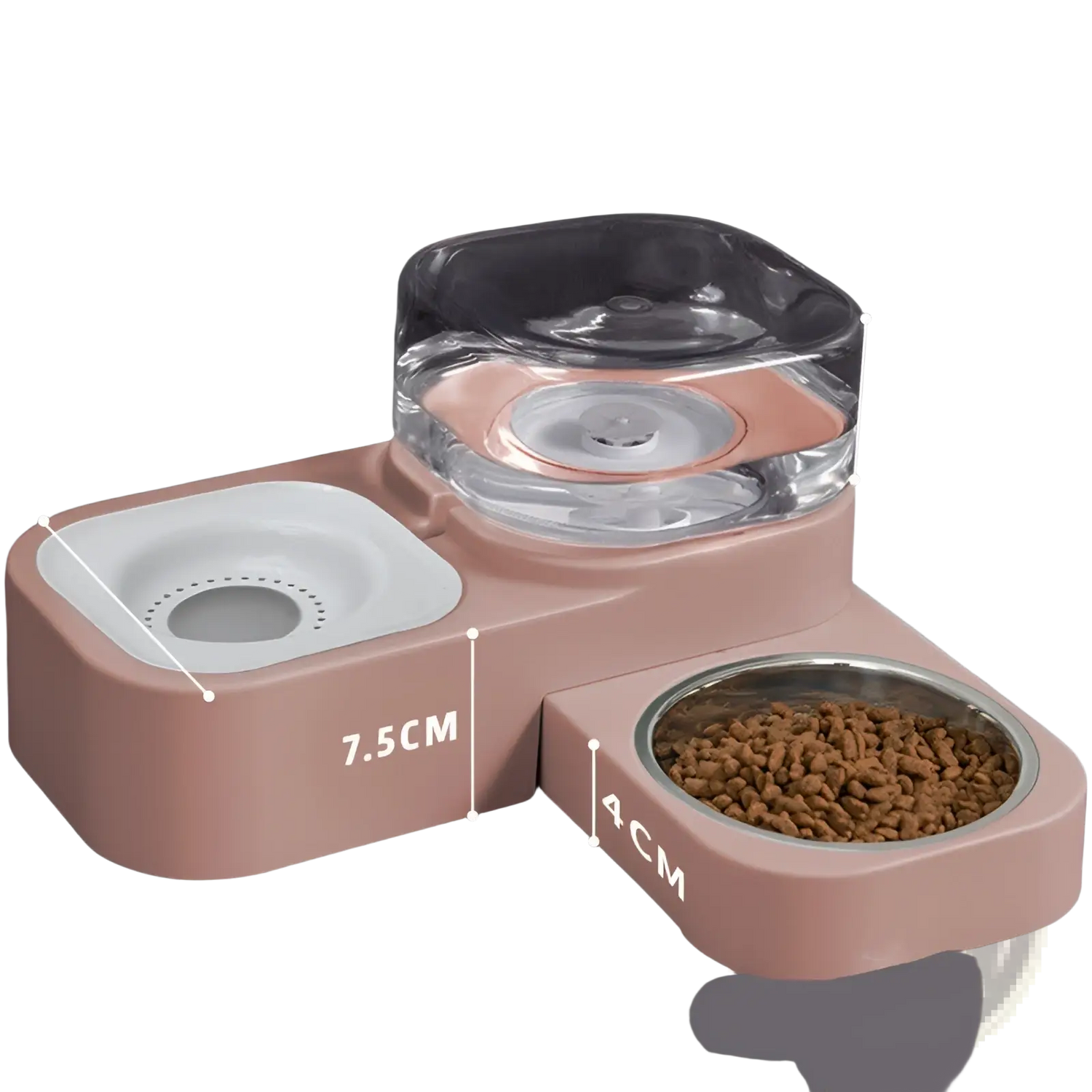 Pet Water Dispenser and Automatic Food Bowl Set