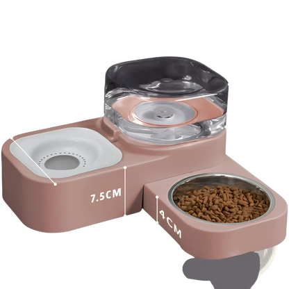 Pet Water Dispenser and Automatic Food Bowl Set