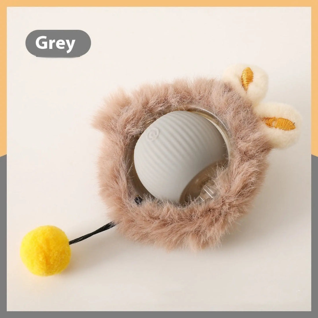 Plush Cat Ball Rolling Toy for Boredom Relief