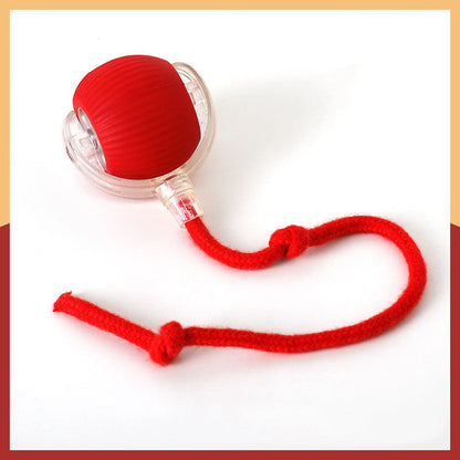 Plush Cat Ball Rolling Toy for Boredom Relief