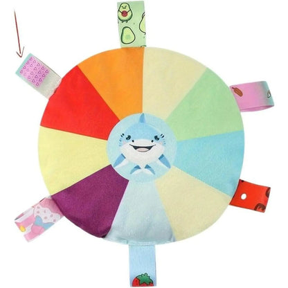 Plush Dog Flying Disc Interactive Chew Toy with Bells