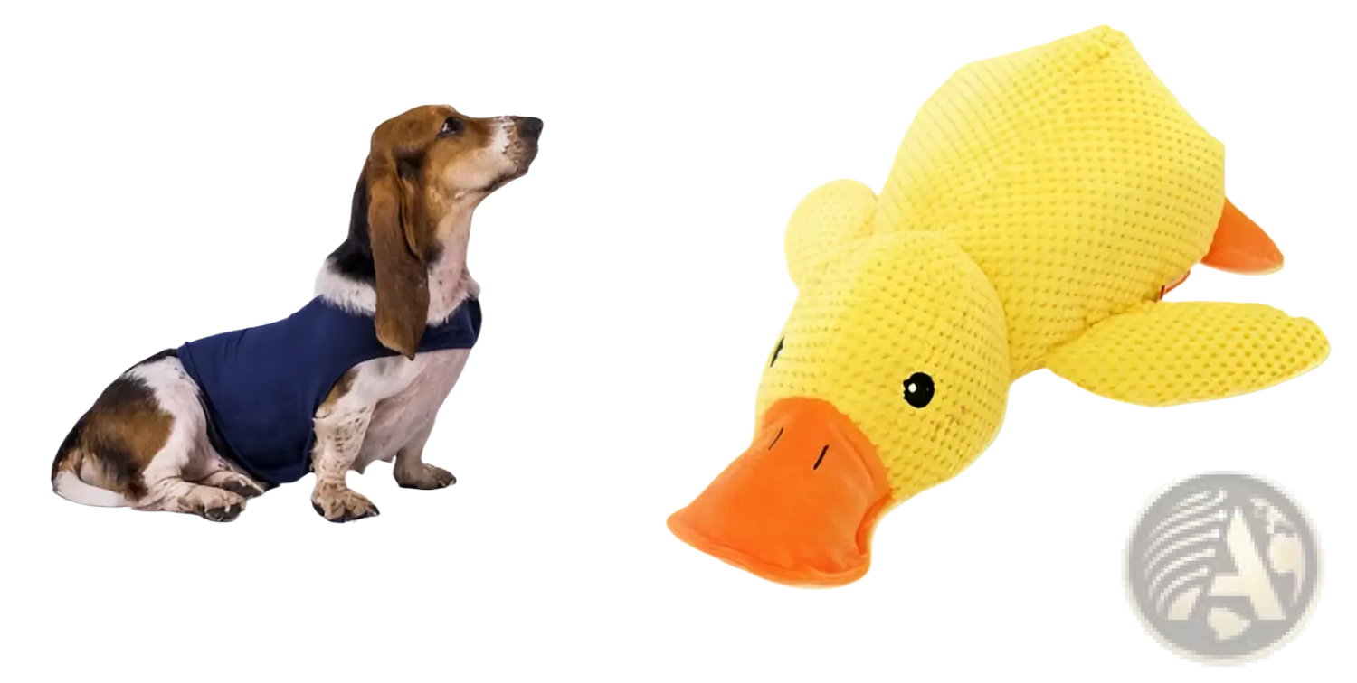 Plush Duck Dog Toy Bite Resistant Molar Chew Toy