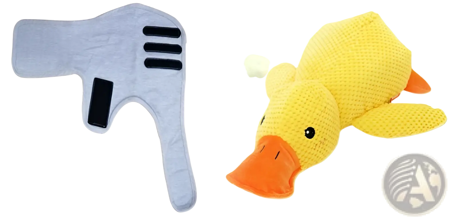 Plush Duck Dog Toy Bite Resistant Molar Chew Toy
