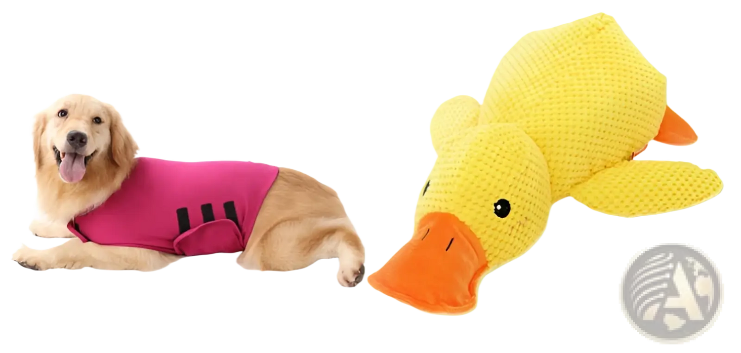 Plush Duck Dog Toy Bite Resistant Molar Chew Toy