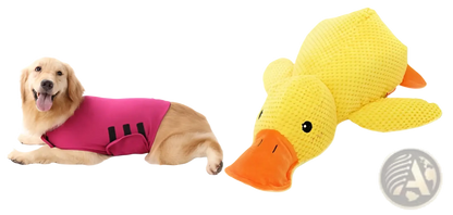 Plush Duck Dog Toy Bite Resistant Molar Chew Toy