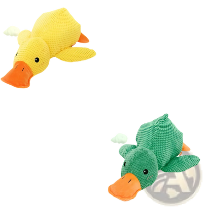 Plush Duck Dog Toy Bite Resistant Molar Chew Toy