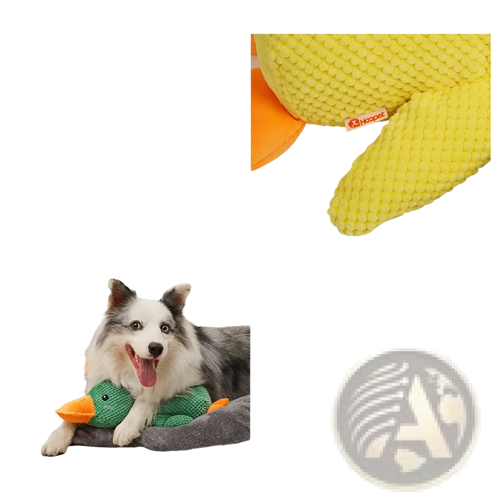 Plush Duck Dog Toy Bite Resistant Molar Chew Toy
