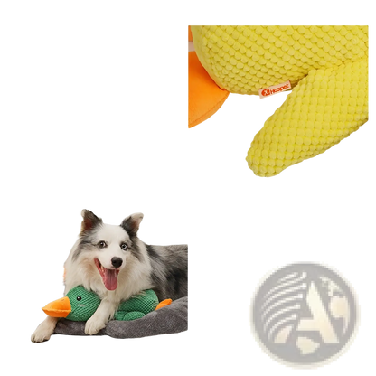 Plush Duck Dog Toy Bite Resistant Molar Chew Toy