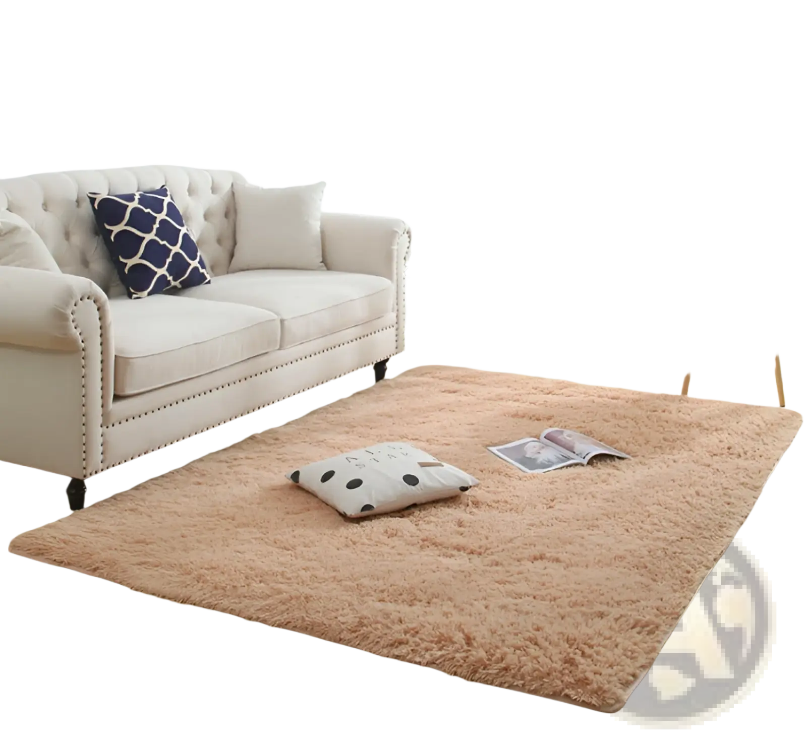 Plush Shaggy Rug Machine Washable Soft Faux Fur Carpet