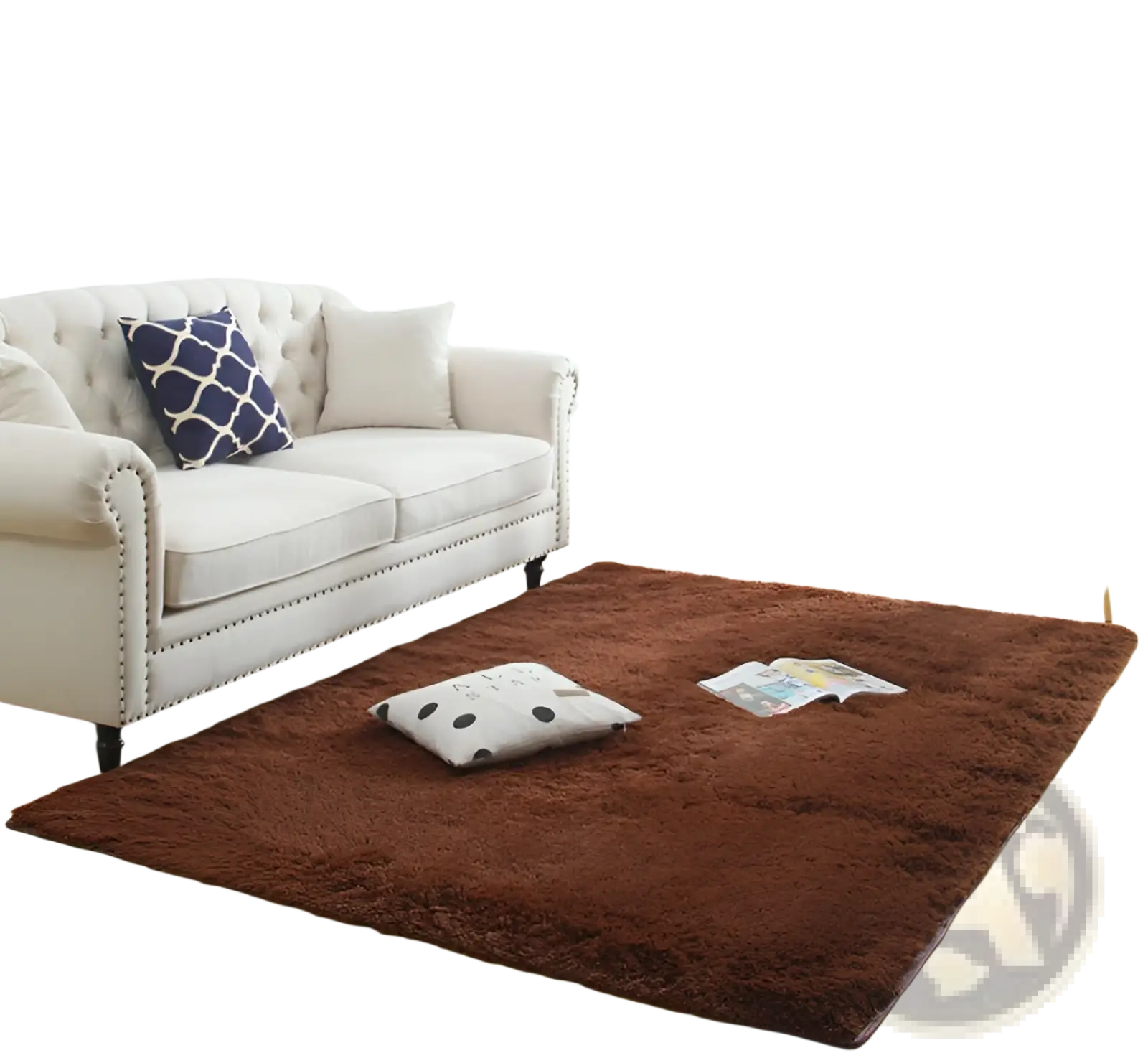 Plush Shaggy Rug Machine Washable Soft Faux Fur Carpet