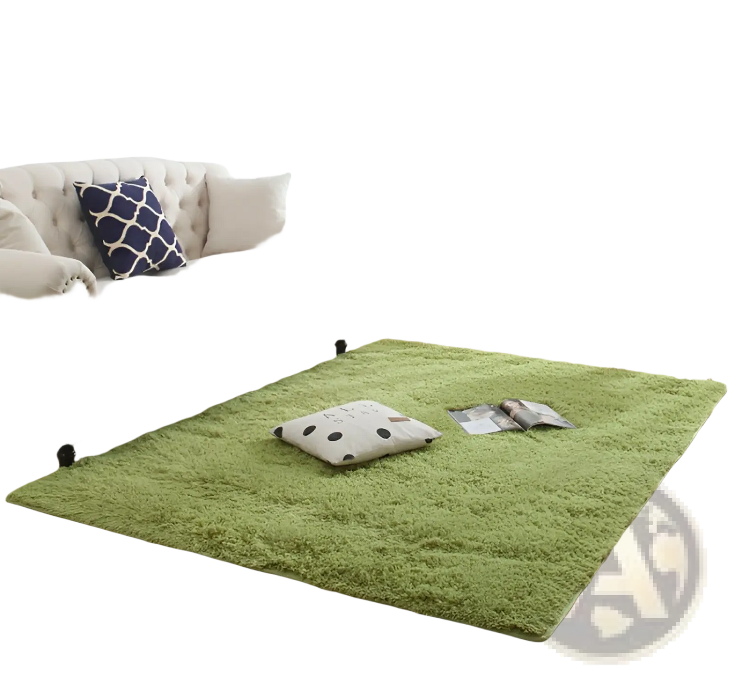 Plush Shaggy Rug Machine Washable Soft Faux Fur Carpet