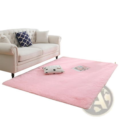 Plush Shaggy Rug Machine Washable Soft Faux Fur Carpet