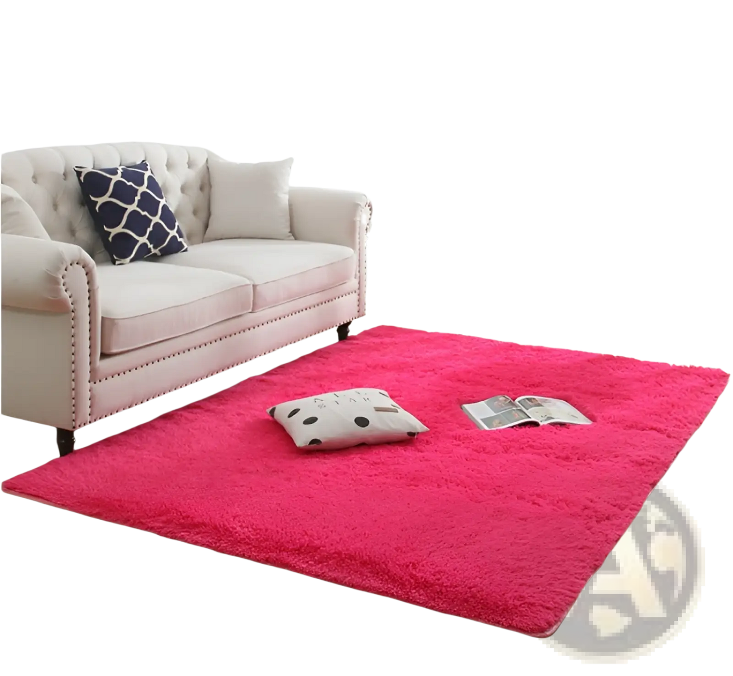 Plush Shaggy Rug Machine Washable Soft Faux Fur Carpet