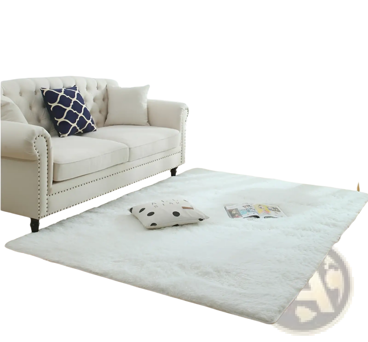 Plush Shaggy Rug Machine Washable Soft Faux Fur Carpet