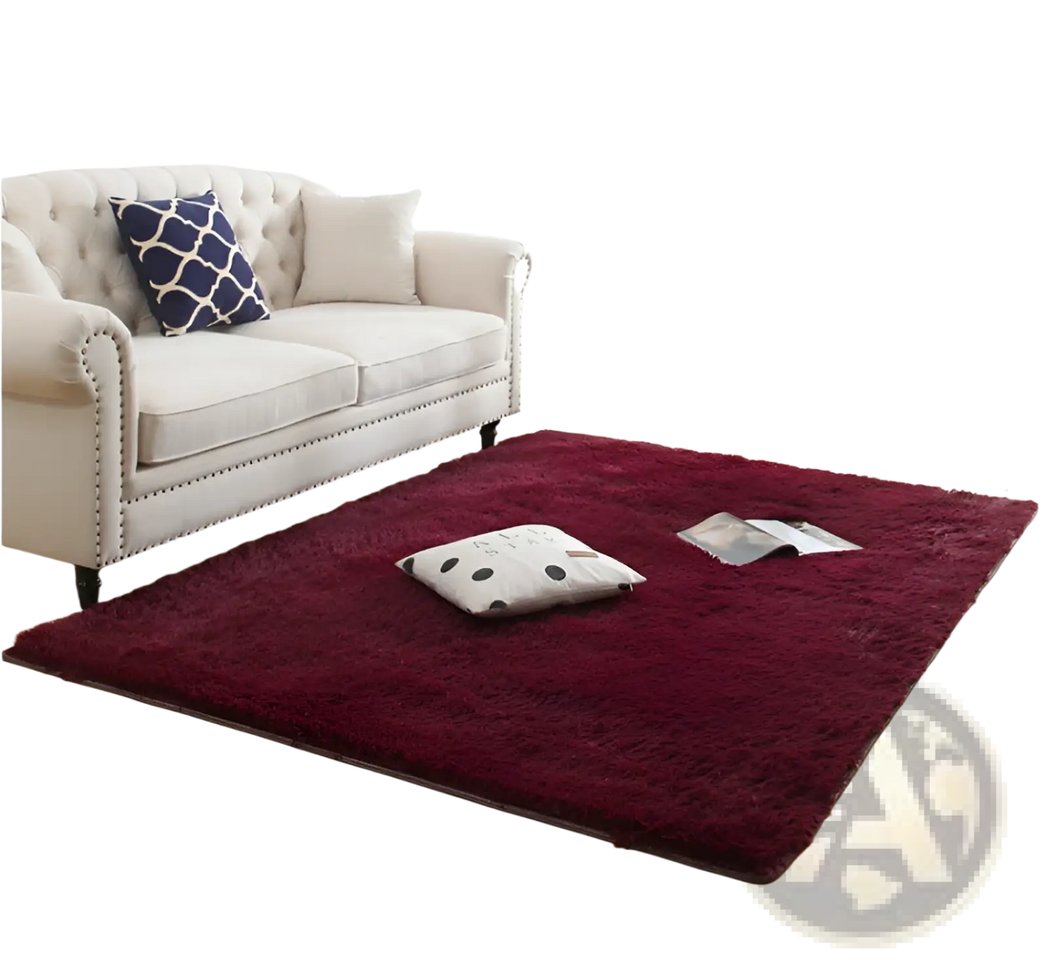 Plush Shaggy Rug Machine Washable Soft Faux Fur Carpet