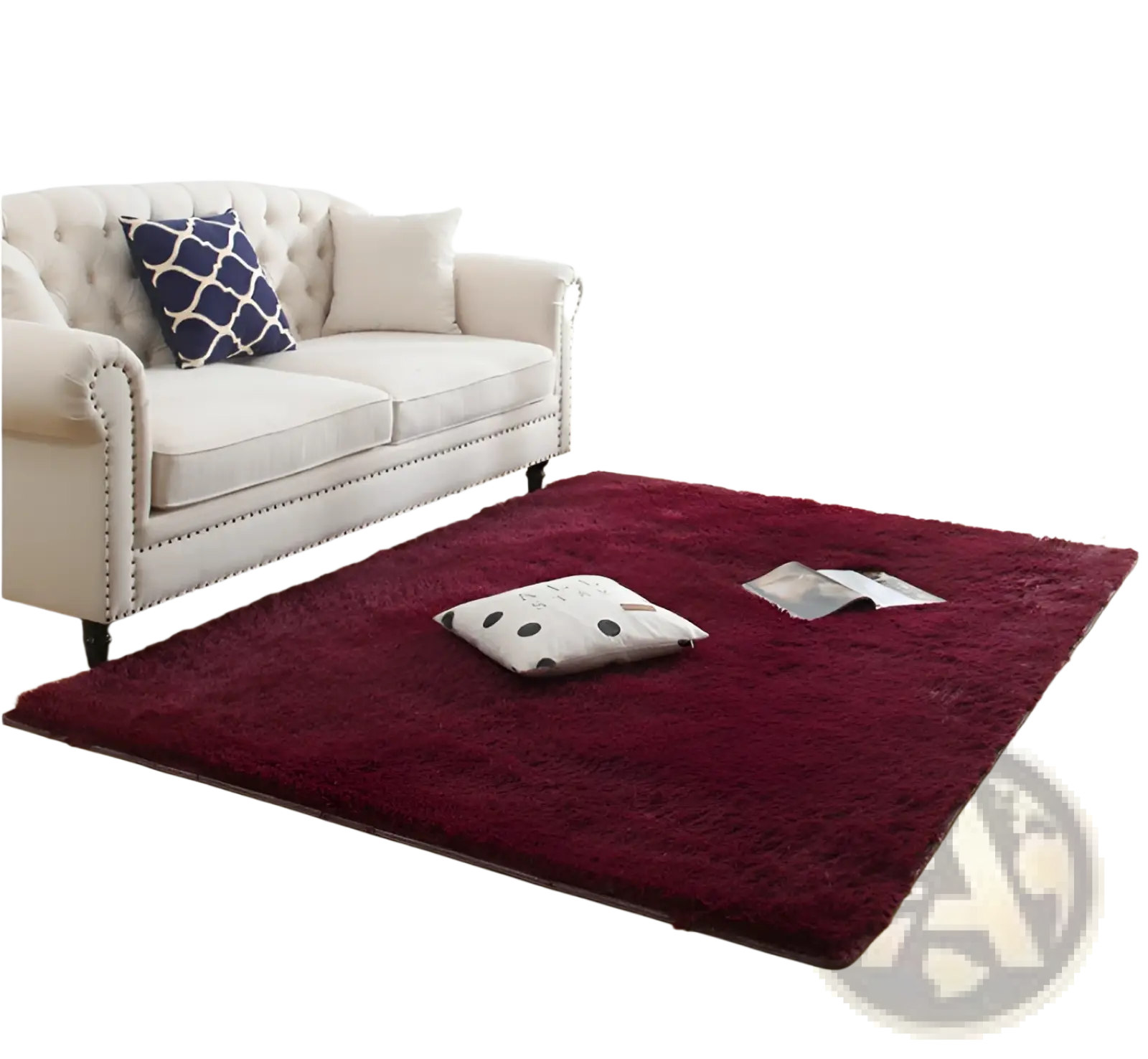 Plush Shaggy Rug Machine Washable Soft Faux Fur Carpet