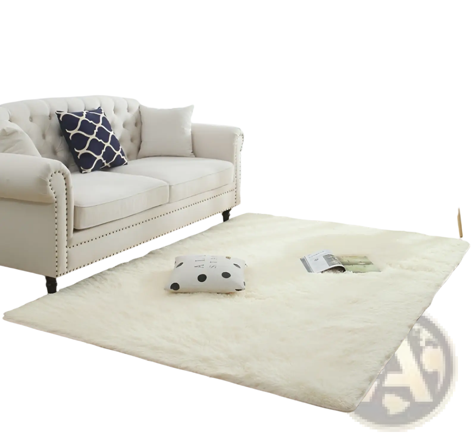 Plush Shaggy Rug Machine Washable Soft Faux Fur Carpet
