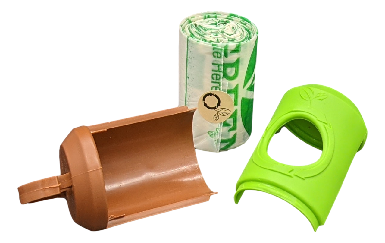 Poop Bag Holder – Dog Poop Bag Holder | Leash Dispenser | Clip-On | Made in USA | beyondGREEN