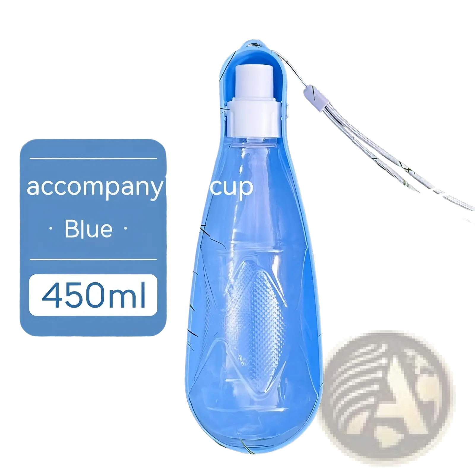 Portable Dog Water Bottle 550ml Folding Pet Travel Cup