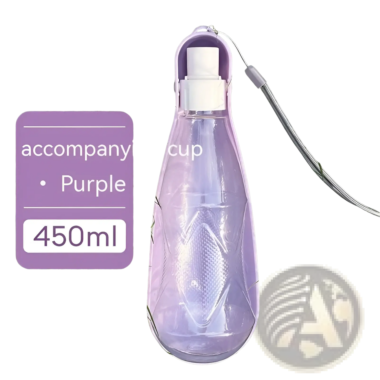 Portable Dog Water Bottle 550ml Folding Pet Travel Cup