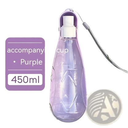 Portable Dog Water Bottle 550ml Folding Pet Travel Cup