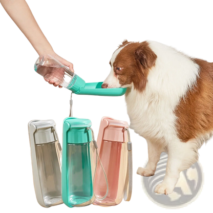 Portable Dog Water Bottle 550ml Folding Pet Travel Cup