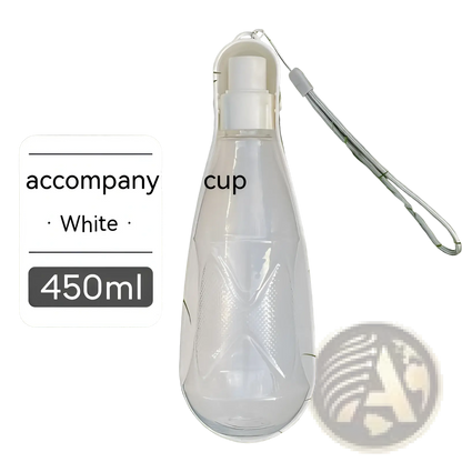 Portable Dog Water Bottle 550ml Folding Pet Travel Cup