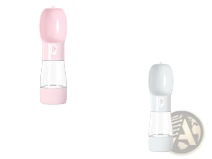 Portable Dog Water Bottle and Food Dispenser 2 in 1