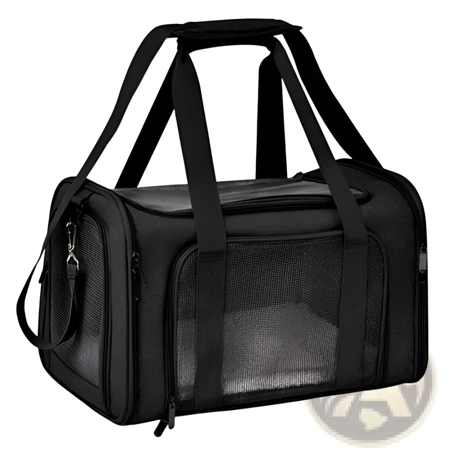 Portable Mesh Pet Carrier Bag with Fleece Lining