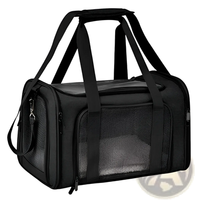 Portable Mesh Pet Carrier Bag with Fleece Lining
