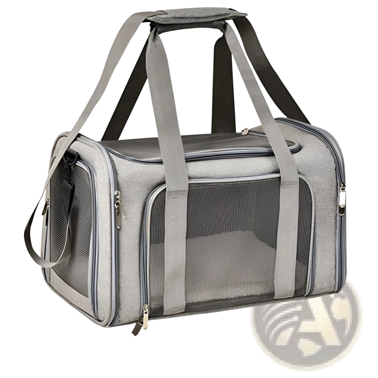 Portable Mesh Pet Carrier Bag with Fleece Lining