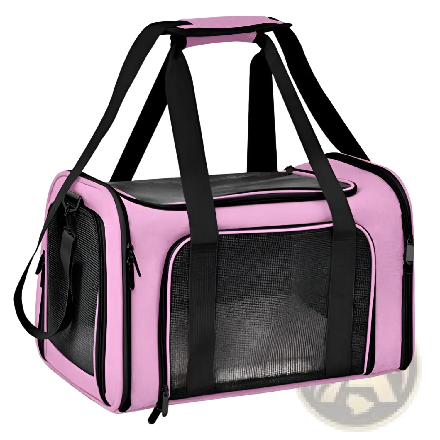 Portable Mesh Pet Carrier Bag with Fleece Lining