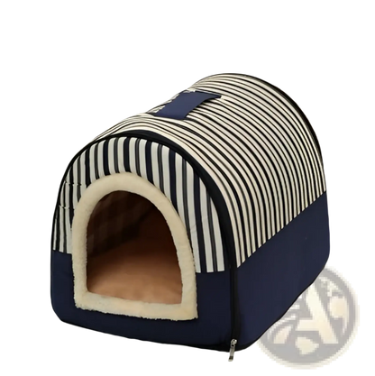 Portable Pet Bed Soft Plush Kennel for Cats and Dogs