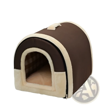 Portable Pet Bed Soft Plush Kennel for Cats and Dogs