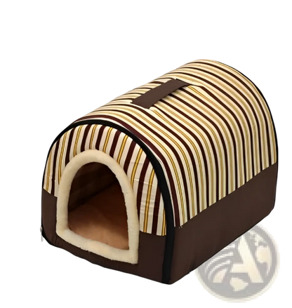 Portable Pet Bed Soft Plush Kennel for Cats and Dogs