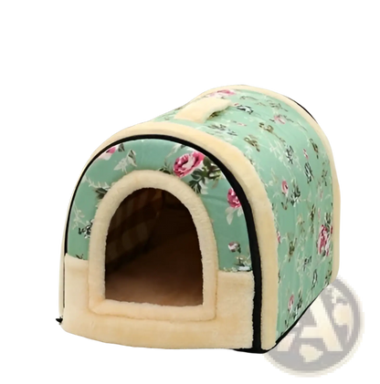 Portable Pet Bed Soft Plush Kennel for Cats and Dogs