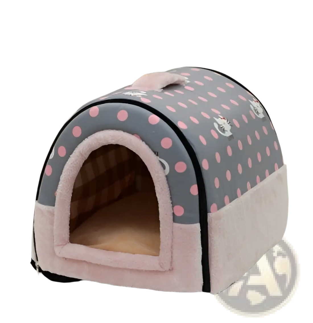 Portable Pet Bed Soft Plush Kennel for Cats and Dogs